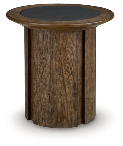Dontayne Round End Table