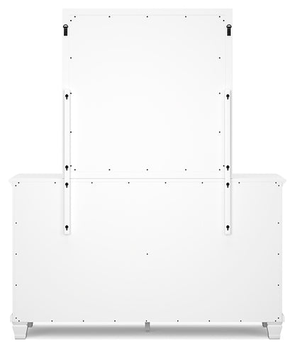 Fortman California King Panel Storage Bed, Dresser and Mirror