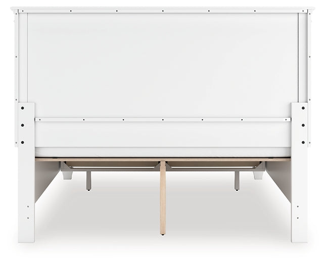 Fortman Queen Panel Storage Bed with Mirrored Dresser