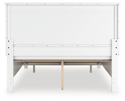 Fortman Queen Panel Storage Bed with Mirrored Dresser