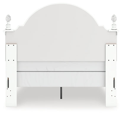 Kozlani Full Upholstered Panel Bed, Dresser, Mirror and Nightstand