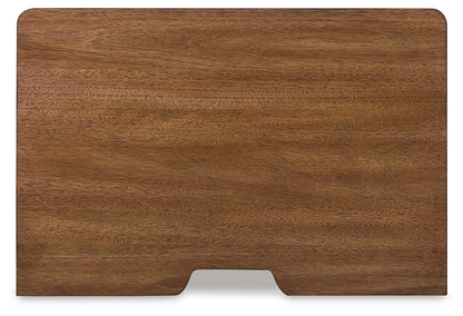 Rowlenstown California King Poster Bed with Mirrored Dresser and Nightstand