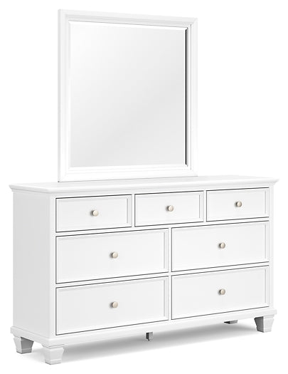 Fortman Twin Panel Storage Bed, Dresser, Mirror and Nightstand