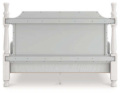 Rowlenstown California King Poster Bed, Dresser and Mirror