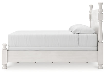 Rowlenstown King Poster Bed, Dresser and Mirror