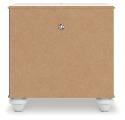 Kozlani Full Upholstered Panel Storage Bed, Dresser, Mirror and Nightstand